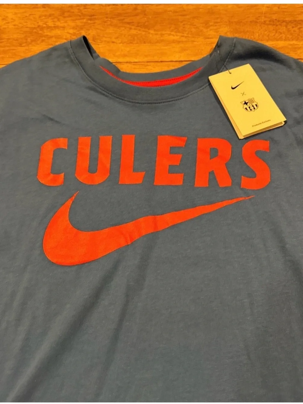 Nike Mens Culers Soccer Training T-shirt Large DJ1357 403 Blue New With Tags